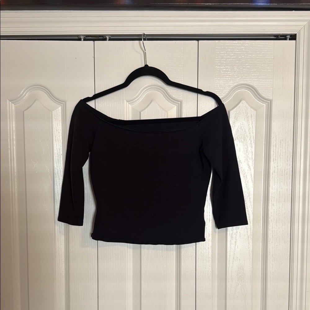 Garage Black Fitted Blouse